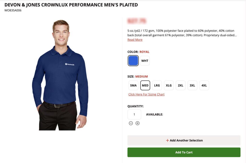 Screenshot of a Geiger Item Page
